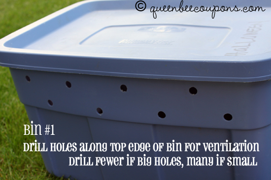 Worm compost bin in 10 easy steps! With video tutorial from my 4