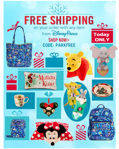 Disney Store - Free Shipping Parks Item - today only