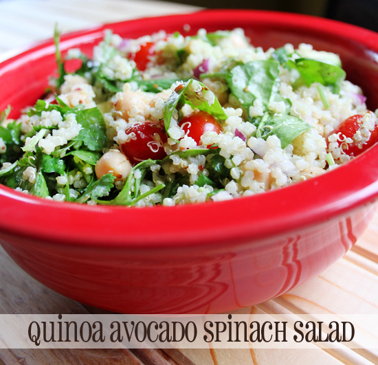 quinoa-avocado-spinach-salad