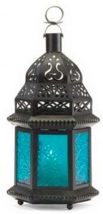 Blue-glass-Moraccan-lantern