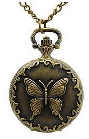 Butterfly-Watch-Pendant-Bronze