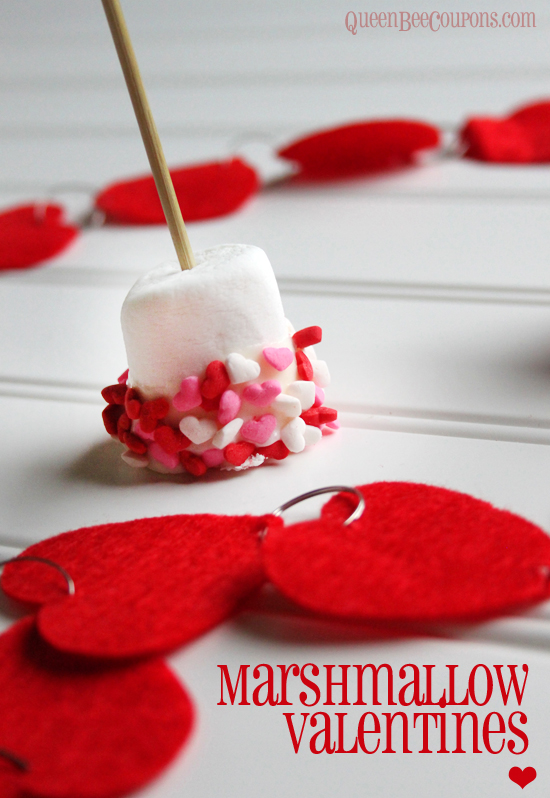 Easy Valentine Marshmallow Idea