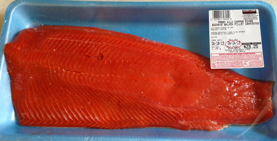 Sockeye Salmon Wild Caught Large (Per lb.)