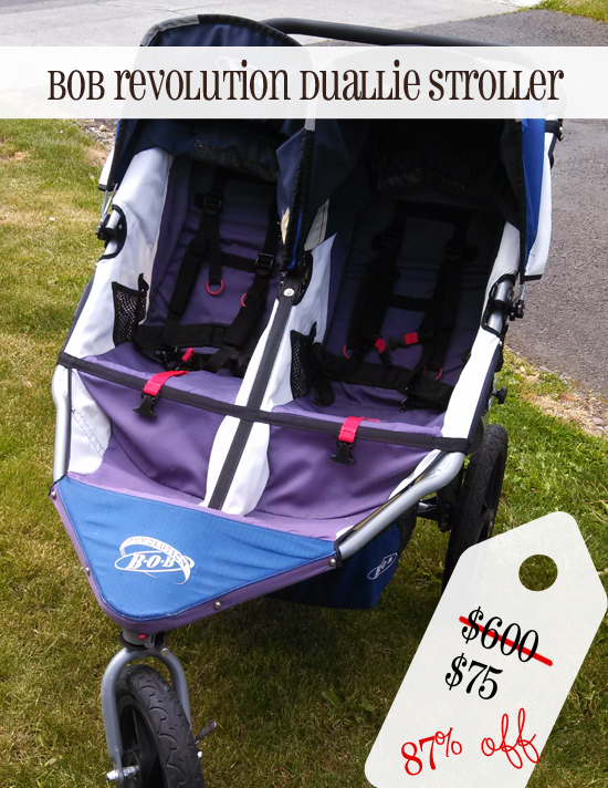 bob revolution double stroller used