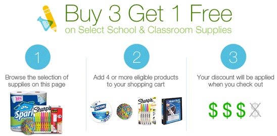 Amazon-Buy-3-Get-1-FREE-School
