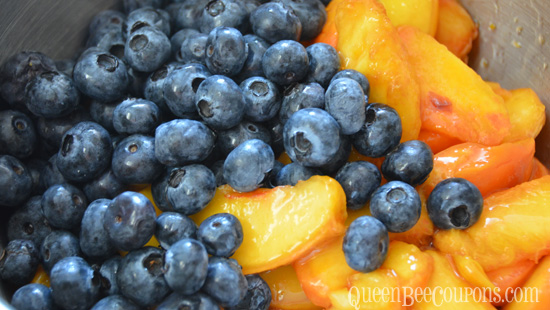 Peaches-Blueberries