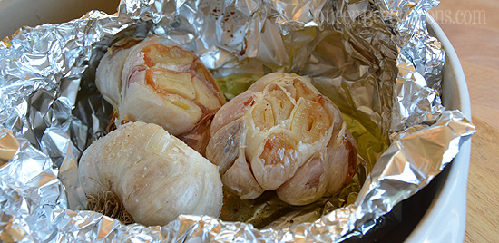 Roast-Garlic-In-Oven