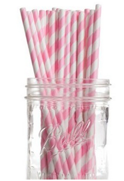 Pink-paper-straws