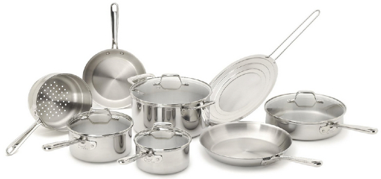 Emeril All-Clad Pro-Clad Stainless Steel 12-piece cookware set - $150 (reg.  $300), best price