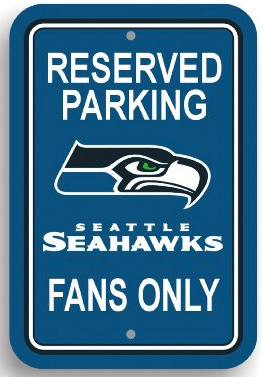 Seattle-Seahawks-Reserved-Parking-Sign
