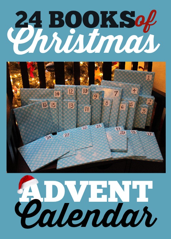24 Books of Christmas - Advent Calendar - Great idea for small kids. Each night read a different Christmas book together as a family.