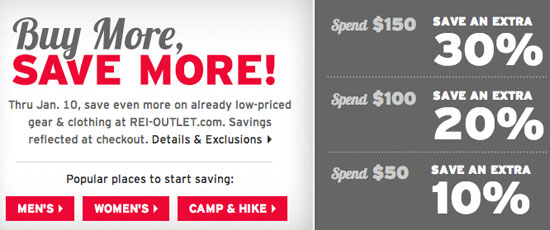 REI Outlet sale: Up to an extra 30% off