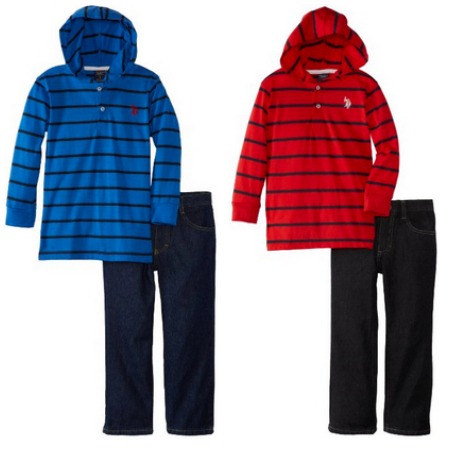 US-Polo-Assn-Knit-Hoodie-Red-Blue