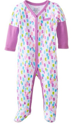 Amazon.com_ Calvin Klein Baby-Girls Newborn Twofer Printed Coverall_ Clothing