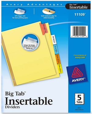 Avery-Big-Tab-Insertable-Dividers