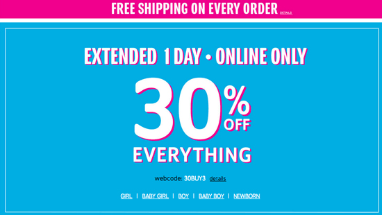 Childrens-Place-30-off-free-shipping-august-19