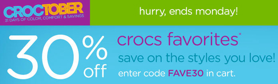 Crocs-coupon-code-30-off