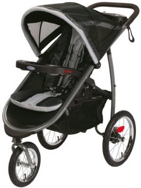 Graco FastAction Fold Jogger Click Connect Stroller, Gotham