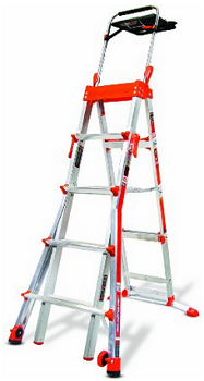 Little Giant Adjustable Step Ladder, 5-8ft