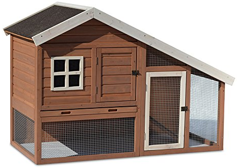Precision Pet Cape Cod Chicken Coop 62 by 32 by 42-Inch Brown-White