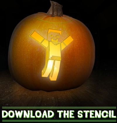 Free Pumpkin Templates Steve From Minecraft