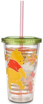 Winnie the Pooh and Piglet Tumbler with Straw