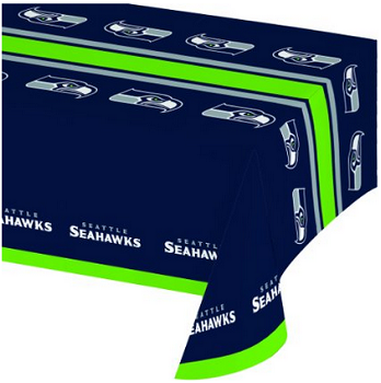 Creative Converting All Over Print Seattle Seahawks Plastic Banquet Table Cover
