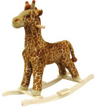 Happy Trails Giraffe Plush Rocking Animal