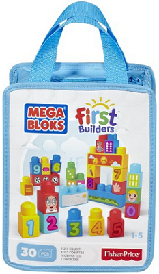Mega Bloks First Builders 1-2-3 Count, 30-Piece (Bag)