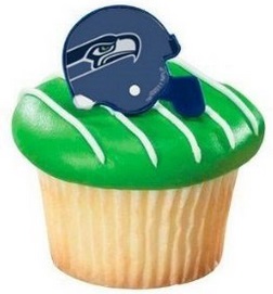 NFL Seattle Seahawks Cupcake Rings 12 Pack