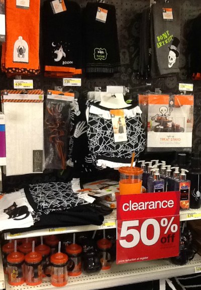 Target - Halloween clearance 50% off, check your local stores!