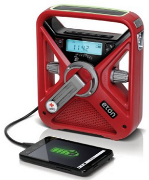 American Red Cross FRX3 Hand Crank NOAA AM-FM Weather Alert Radio with Smartphone Charger