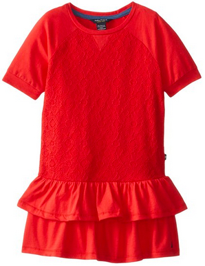 Nautica-Little-Girls-Red-Dress-Lace