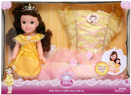 Disney Princess Belle Doll and Toddler Dress Gift Set