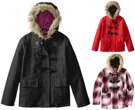 Dollhouse Big Girls Toggle Coat with Faux-Fur Hood