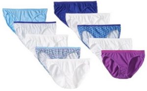 Hanes Womens Ten-Pack Cotton Bikini Panties