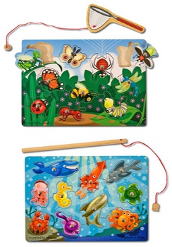 Melissa & Doug Fishing And Bug Catching Magnetic Game Bundle (Pack of 2)