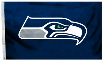NFL Seattle Seahawks Logo Only 3-by-5 Feet Flag with Grommetts