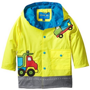 Wippette Little Boys Dump Truck Rain Coat