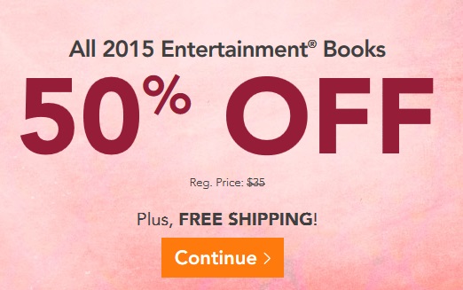 2015 Entertainment Books 50 percent off