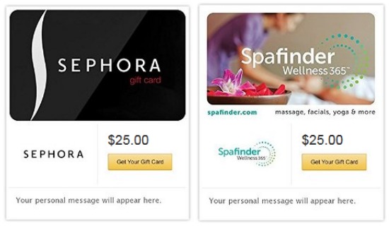 Amazon - save 5 on 25 sephora and spafinder