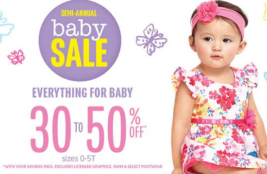Childrens Place - baby sale 30-50 percent off