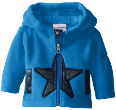 Columbia Baby-Boys Infant Star Bright Fleece Full Zip Hoodie, Navy