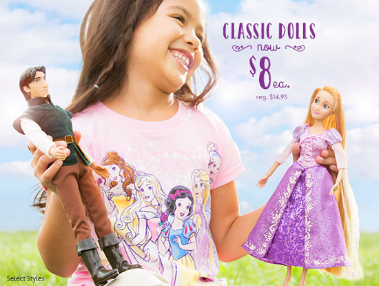 Disney Store - classic dolls 8 dollars
