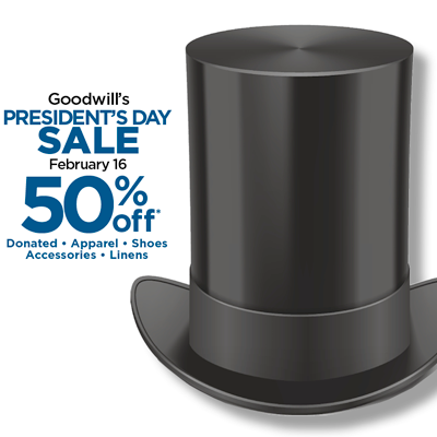 Goodwill - Presidents Day Sale