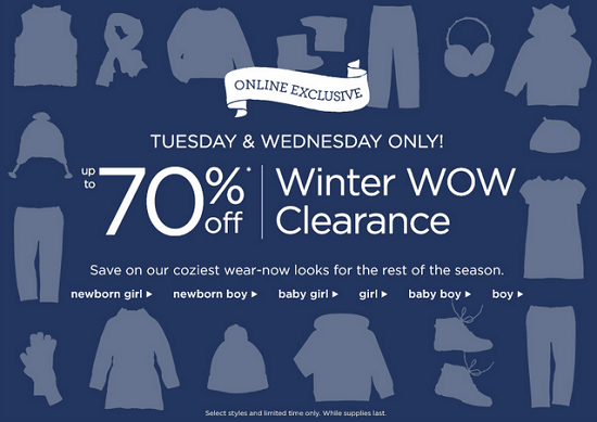 Gymboree - Winter WOW Clearance