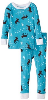 New Jammies Little Boys Organic Snuggly Pajamas Moose Tracks