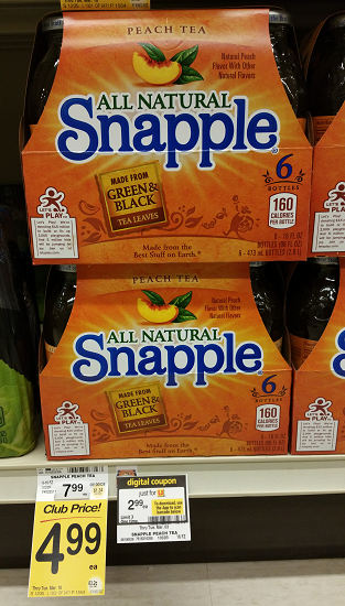 Safeway-Snapple-6-pk-just-for-u-coupon-deal