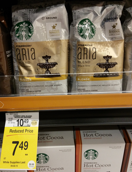 Safeway-Starbucks-Aria-Blend-Coffee-reduced-price