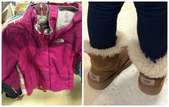 north face and uggs